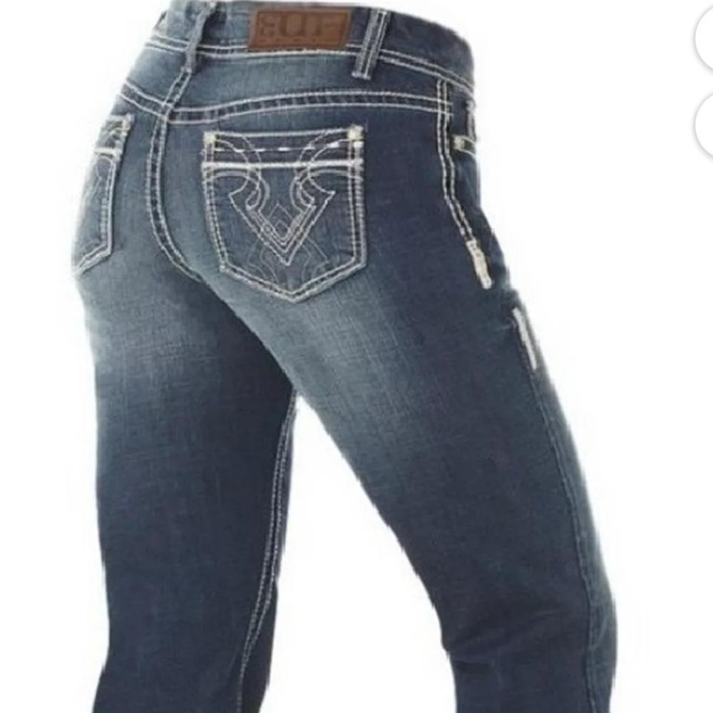 Cowgirl Up One-Up Jeans Western 27x32 - Picture 2 of 11